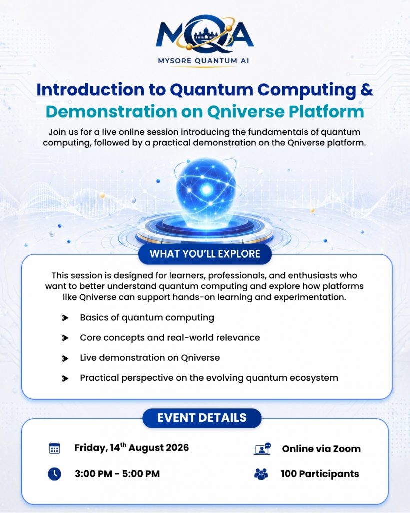 Introduction to Quantum Computing & Demonstration on Qniverse Platform